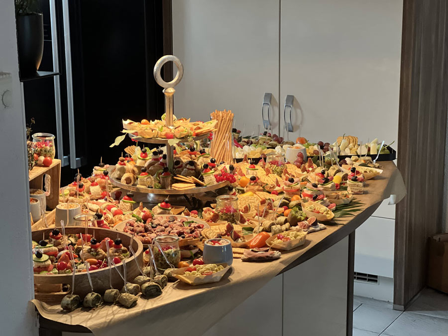 Italienisches Buffet bei einer Geburtstagsfeier in Solingen